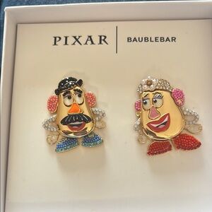 BaubleBar Black and White Brooches
